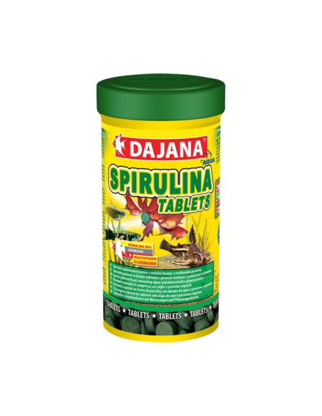 Alimento Spirulina Tablets Dajana 250 ml: Suplemento Premium para Peces.